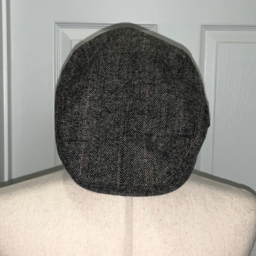 Dockers Plaid Herringbone Flat Top Ivy Cap